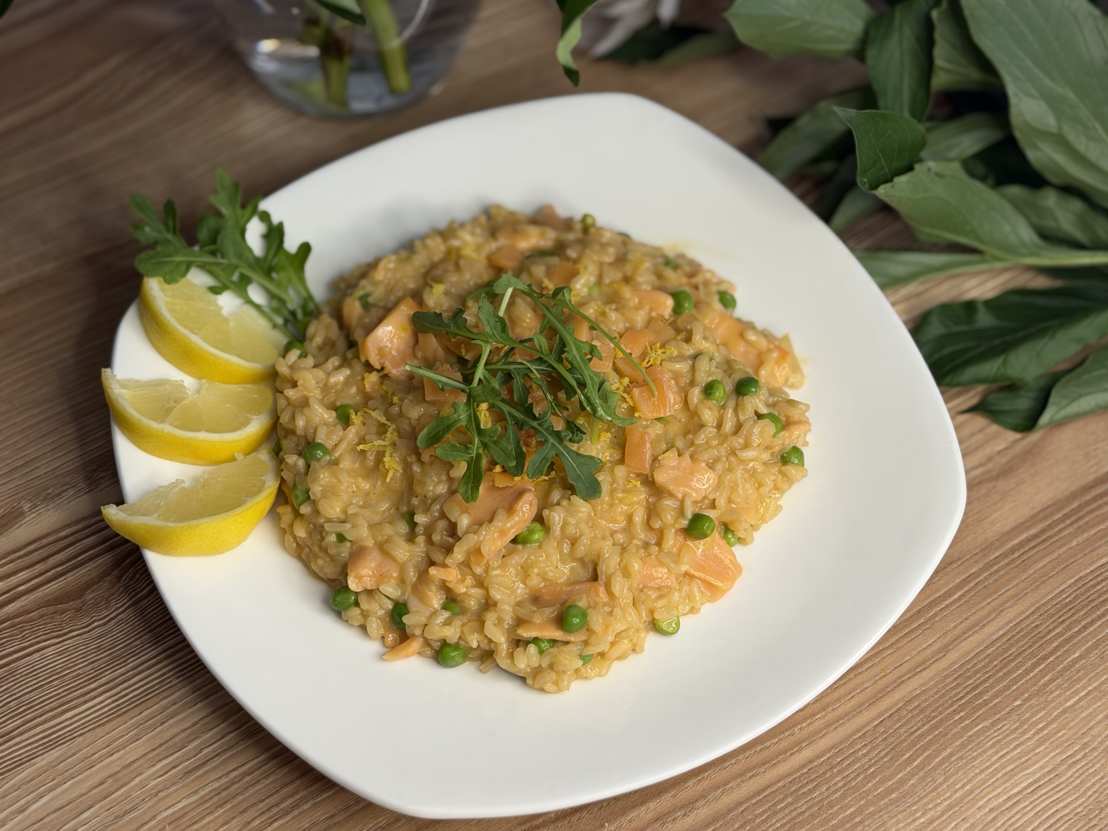 Sunshine Lemon Risotto with Smoked Salmon